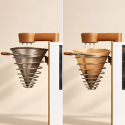 Paper and reusable mesh filters in the Chapter holder